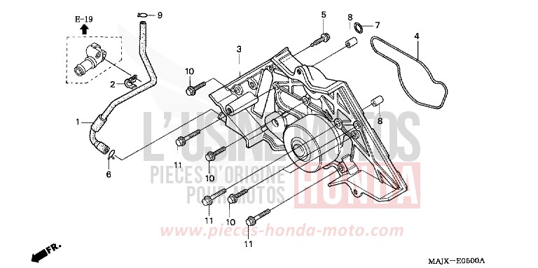 WASSERPUMPE von Pan-European ABS MIDDY BLUE METTALIC (B162) von 1999
